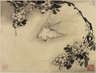 Vinger schilderij, uit een album van tien, 1684 door Gao Qipei